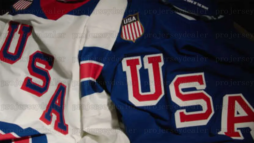 01 Team USA 2026 Winter Olympices Hockey Jersey J.T. Miller Matthew Tkachuk Jason Robertson Larkins Tage Thompson Cole Caufield Jack Eichel Clayton Ke