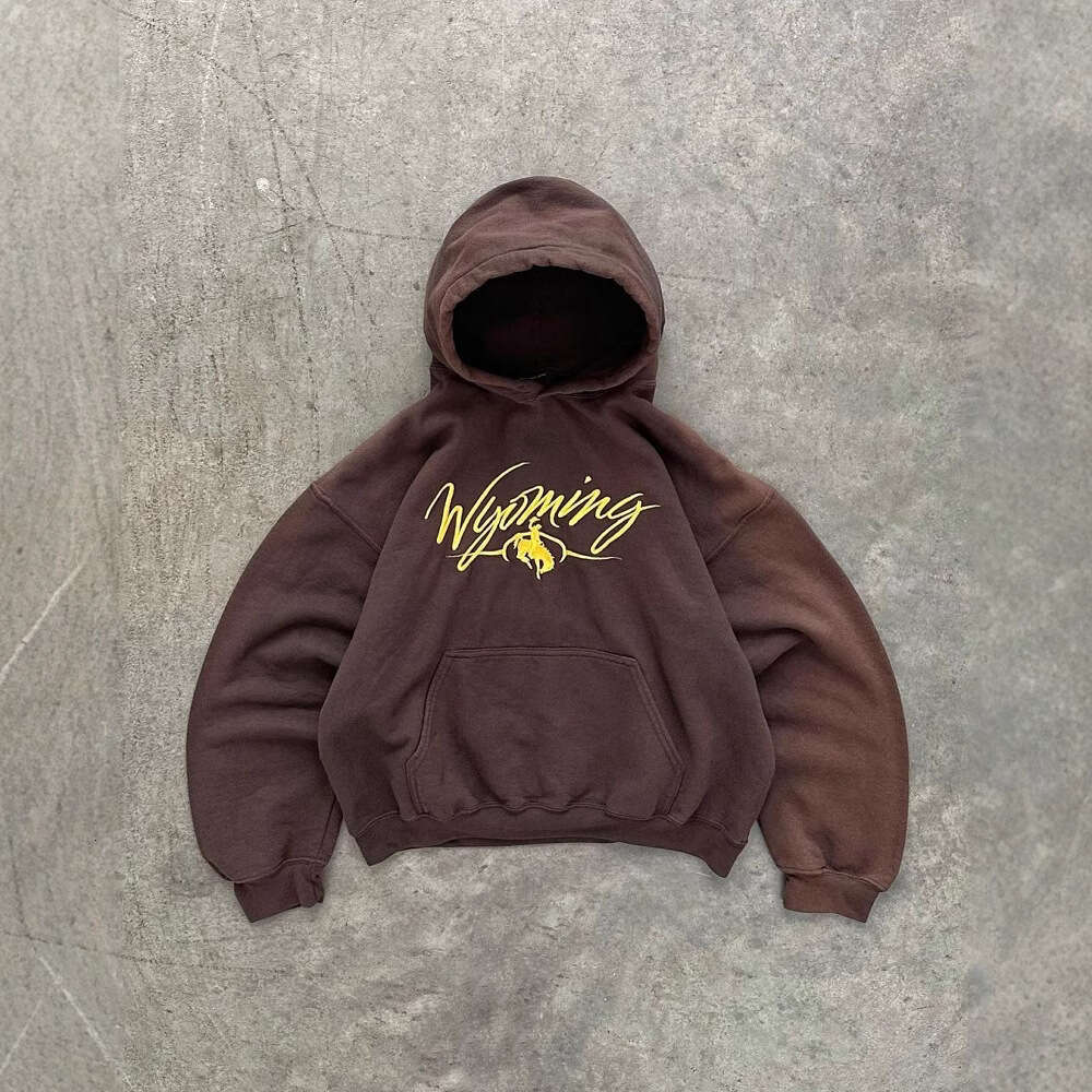 akimbo club WYOMING HOODIE American casual hoodie unisex