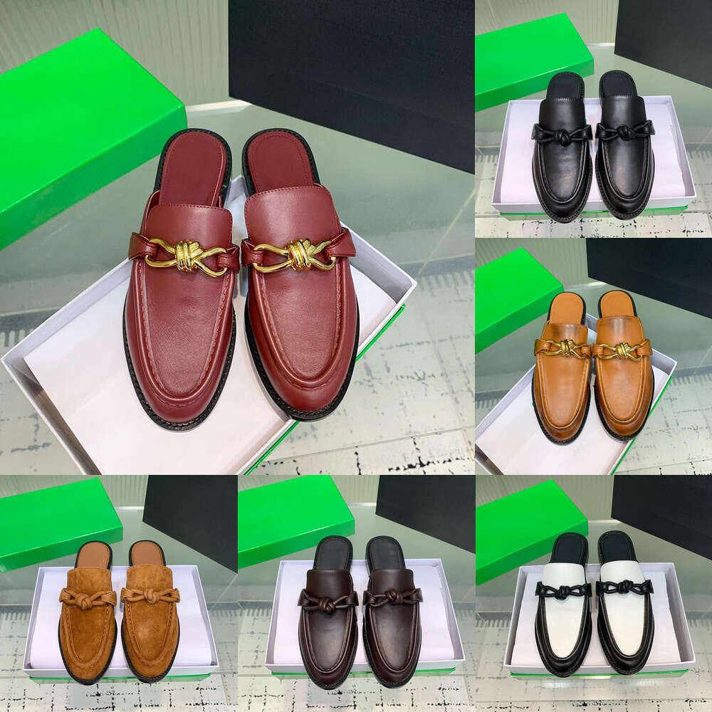 Luxury mule clog sandal Fashion Woman men Leather flat classic fashion slide clogs mules slide Men women Designer shoe Casual slipper size 38-45