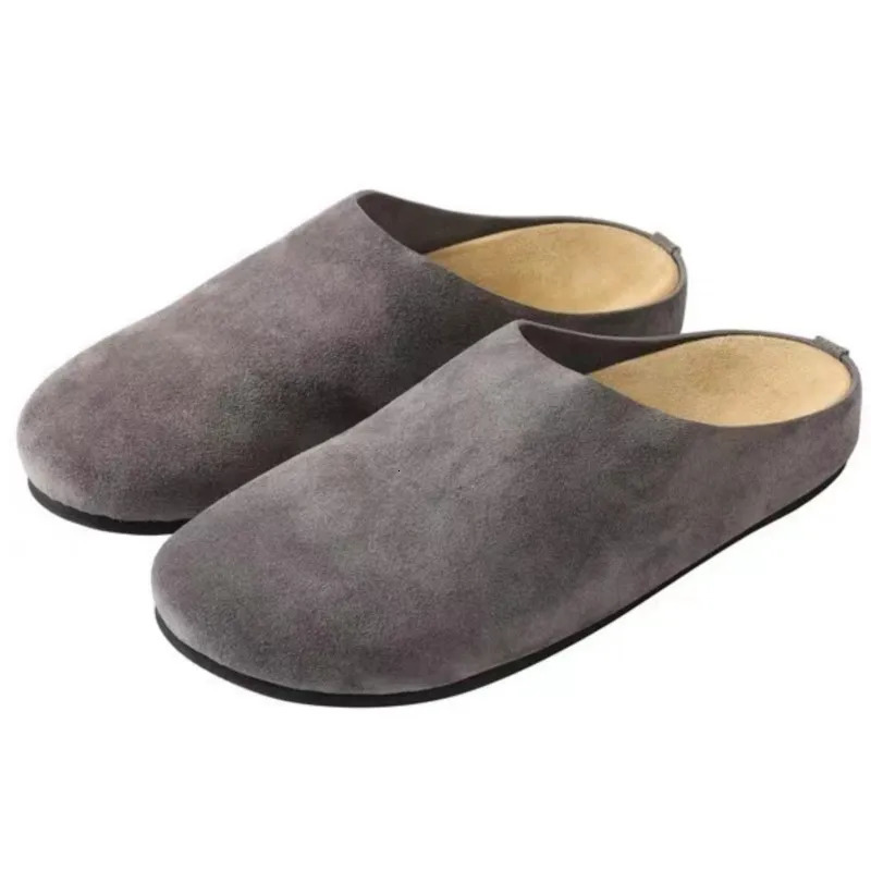 Asgard Women Casual Mules Slippers Spring Thick Bottom Suede Clogs Fashion Flat Soft Comfortable Beach Shoes 251129