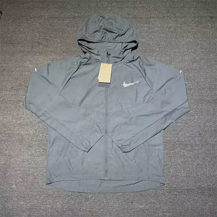 Men's hooded jackets windbreaker windproof sportswear lightweight gym jogging sport running jacket jogger hoodie coat sun protection UV outwear 00