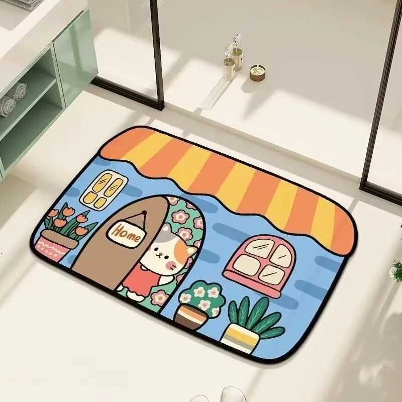 Diat d bathro absorbent floor mat door floor mat toilet entry carpet toilet dirt-resistant household bathro floor mat H251129