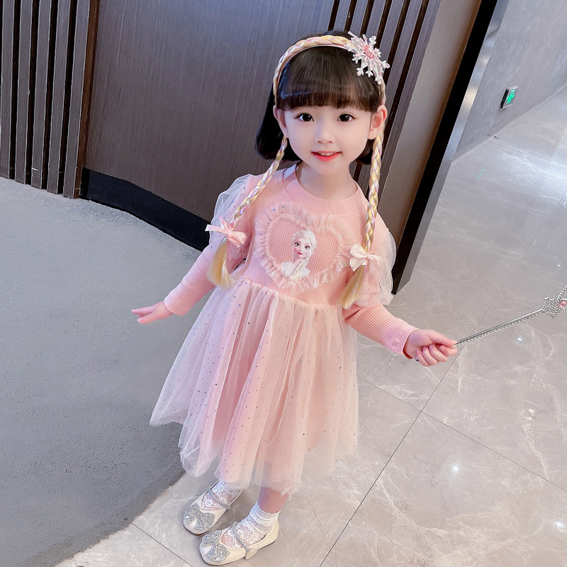 Disney baby designer clothing girls A-line skirt princess dress spring summer autumn winter girls dress children's dress spring and summer outfit