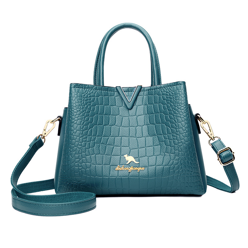 Stylish Oversized Leather Shoulder Bag Women's Fashion - Water-resistant Multi-pocket Tote / Large Capacity Handbag Free Worldwide Delivery