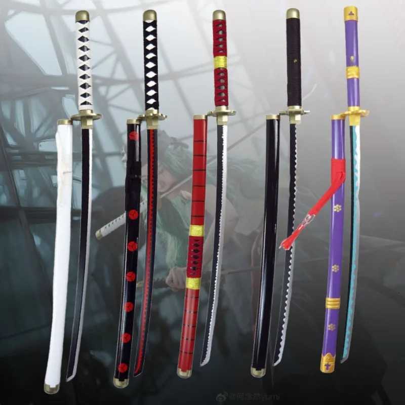 41in/104cm Roronoa Zoro Katana Anime Ninja Sword one Cosplay Prop piece Knife Real Size Samurai Sword Japonesa Katana Sabre Toys Y251129