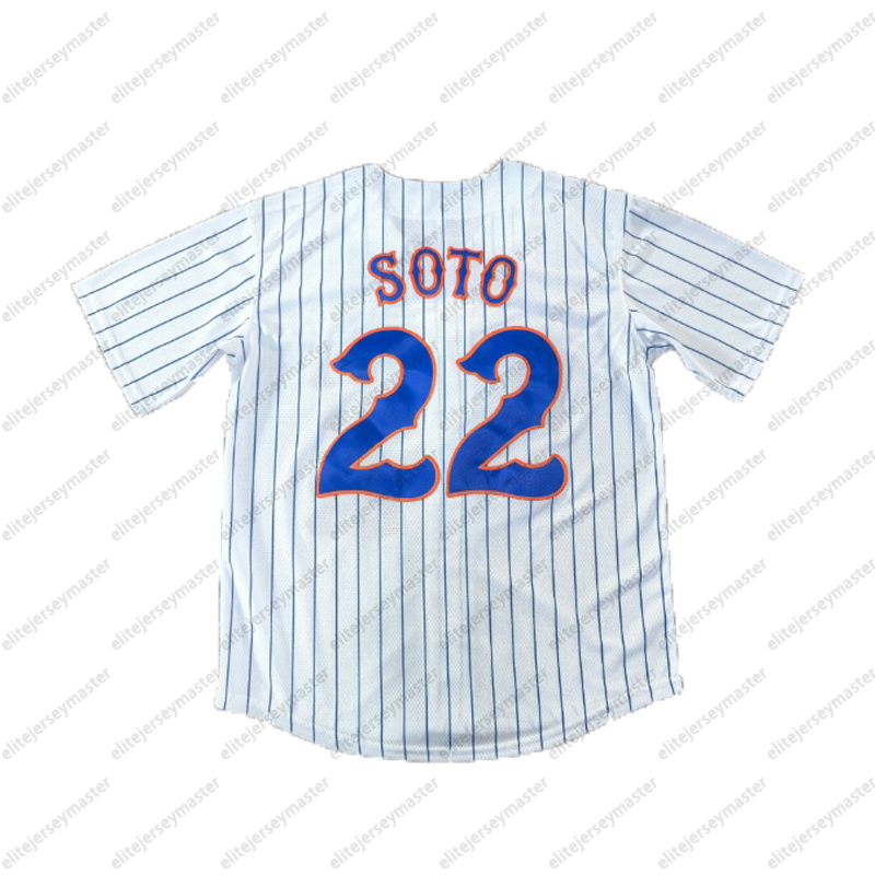Juan Soto 22 Francisco Lindor 12 Francisco Alvarez 4 Pete Alonso 20 Piazza 31 Vientos 27 Personalized Customized Baseball Jerseys Custom Any Number Na