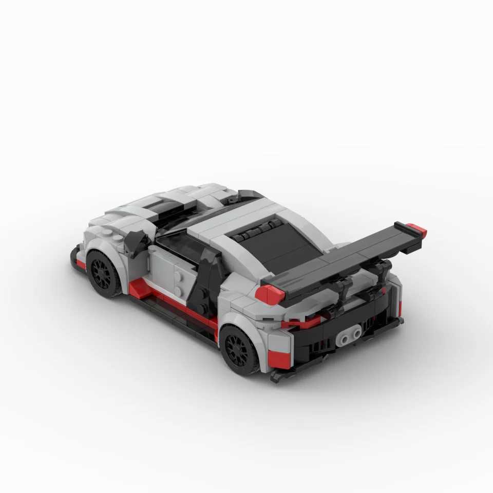 MOC-69755 R8 GT racing sports car Vehicle Racer Building Blocks Brick Creative Garage Toys for Boys J251129