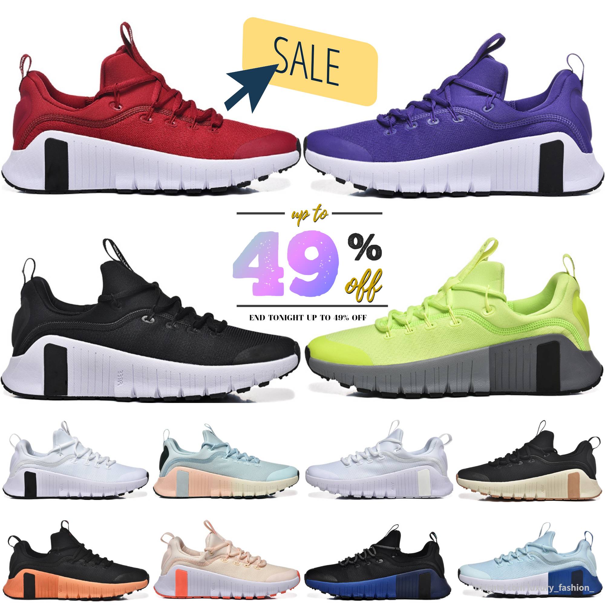 2026 Designer Free Metcon 5 6 Running Shoes Marathon 6s Women Men Trainers Triple Black Anthracite White Light Lemon Twist Hot Punch Jogging Outdoor Sports Sneakers