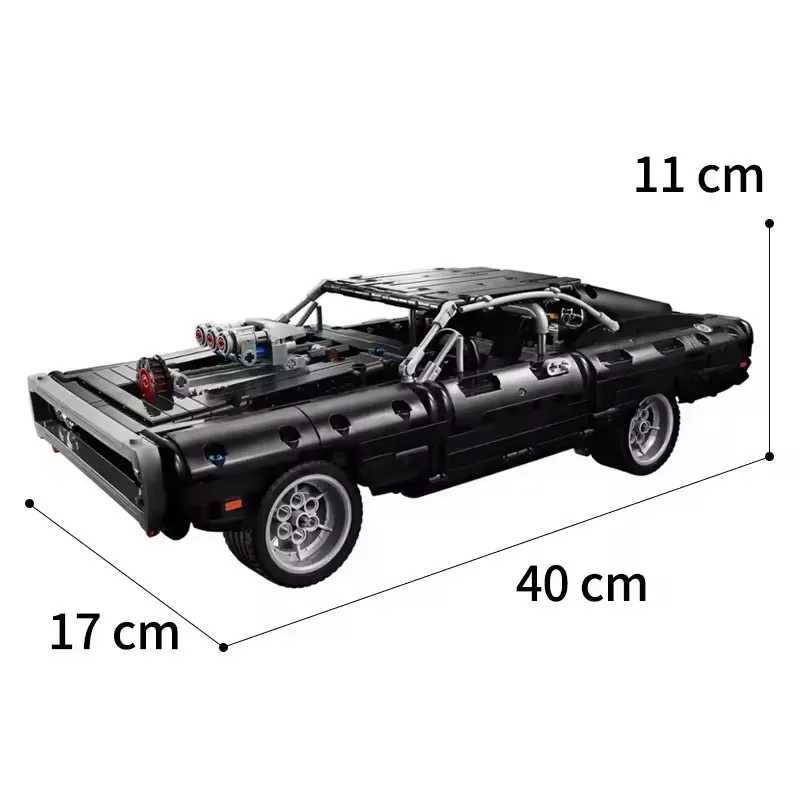 Technical Car Dodged Charger Racing Car Building Blocks Model Movie Fast And Furious Famous Vehicle 42111 Bricks Boy Toys Gifts J251129