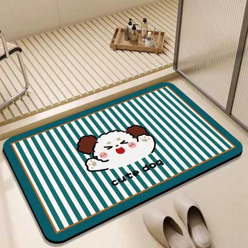 Diat d floor mat second dry non-slip bathro door floor mat household toilet quick-drying bathro suction mat H251129