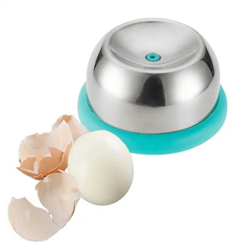 Egg 304 Stainless Steel Needle Egg Maker Plastic Base Manual Boiled Egg Punching Machine Kitchen Small Tool Egg Prickers C251129