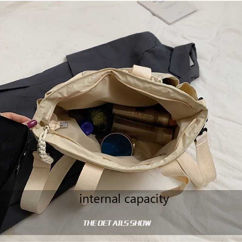 Leisure Nylon Fabric Tote Bag 2025 New Fashion Large Capacity Commuting Shoulder Bag/cross-body Bag/travel Bag for Women Handbag K251128