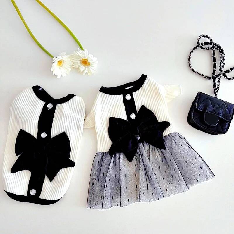 Bestseller Summer Pet Dress Bowknot Princess Dresses Chihuahua Yorkshire Sweet Skirt Thin T-Shirt Luxury Puppy Costume Dog Supplies ddmySat H260130