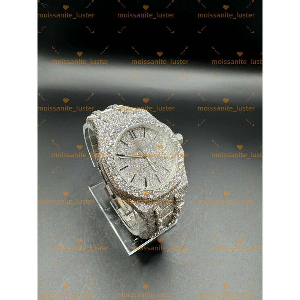 Moissanite Dia Fully automatic mechanical VVS Hip-hop Customized Show the charm of men gift Free delivery Top-notch watchHigh-end watchAAAAA+