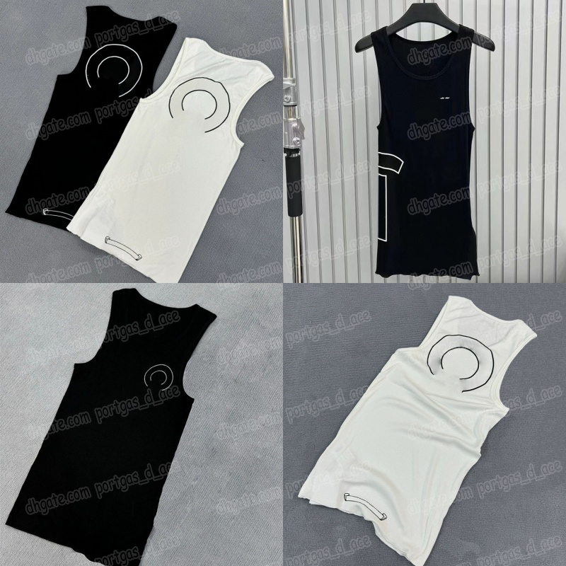 Letter Printed Tank Shirt For Women Luxury Summer Sleeveless Short Dress Sexy Slim Fit Stretchy Vest Top Streetwear For Birthday Travel