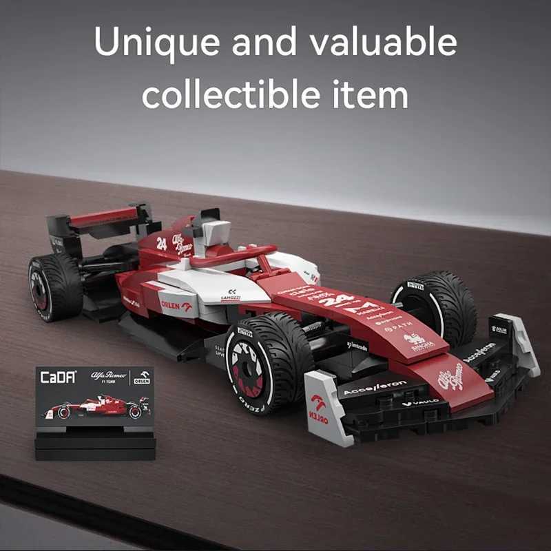 124 Alfa Romeo Formula-1 Racing Car F1 Racing Car C42 Sports Car Model Building Blocks City Racing Car Bricks Toys Kid Gift J251129