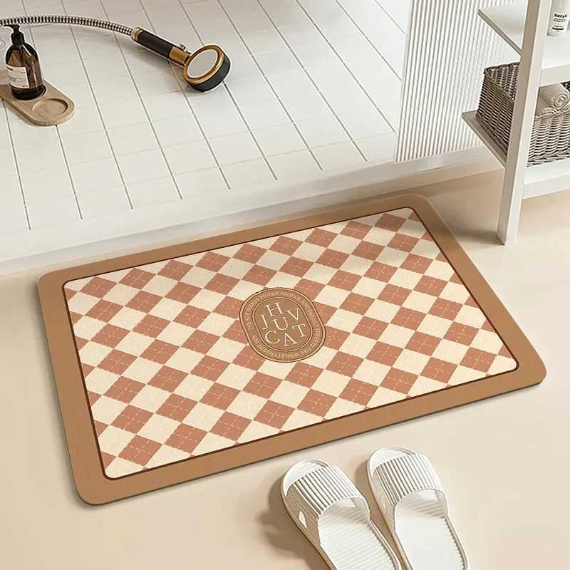 Bathro floor mat diat d floor mat bathro door floor mat water-absorbing quick-drying dirt-resistant carpet H251129