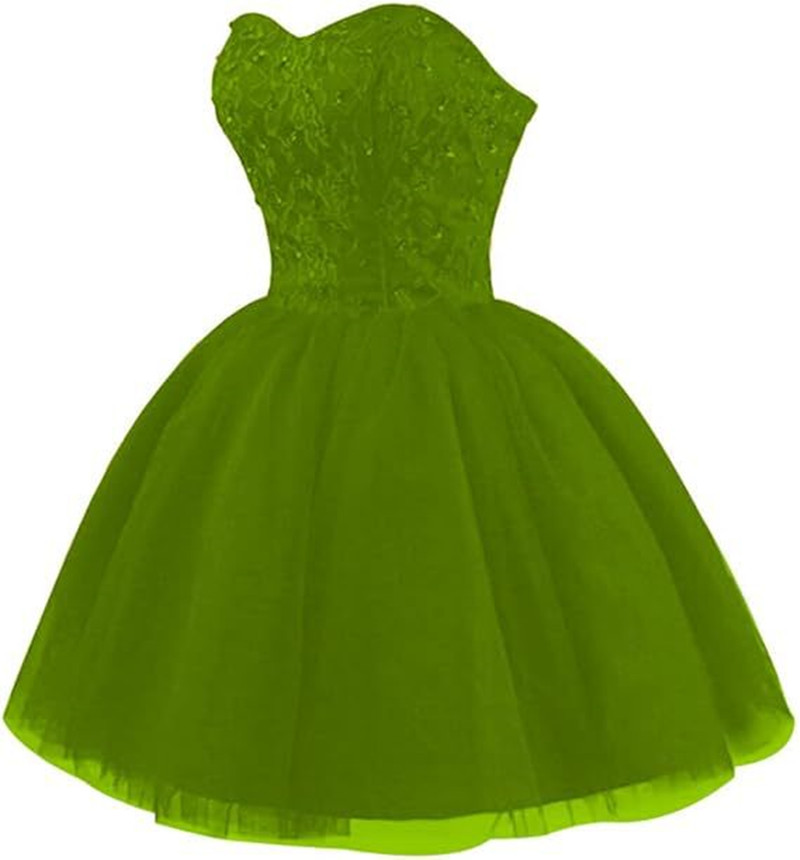 Bridesmaid Dresses Black Mini Short Tulle Party Dresses Pretty Strapless Beading Lace-Up Back Short Homecoming Dress Sweet 16 Dresses