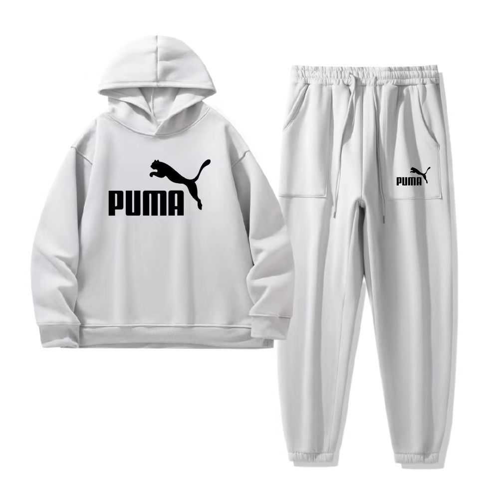 New trendy streetwear collection of casual sportswear with winter prints and hooded jackets Z251129