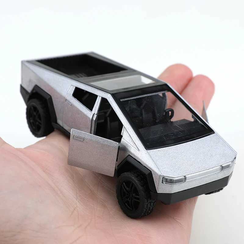 Bagged 136 scale Cybertruck pullback alloy car childrens alloy toy J251129