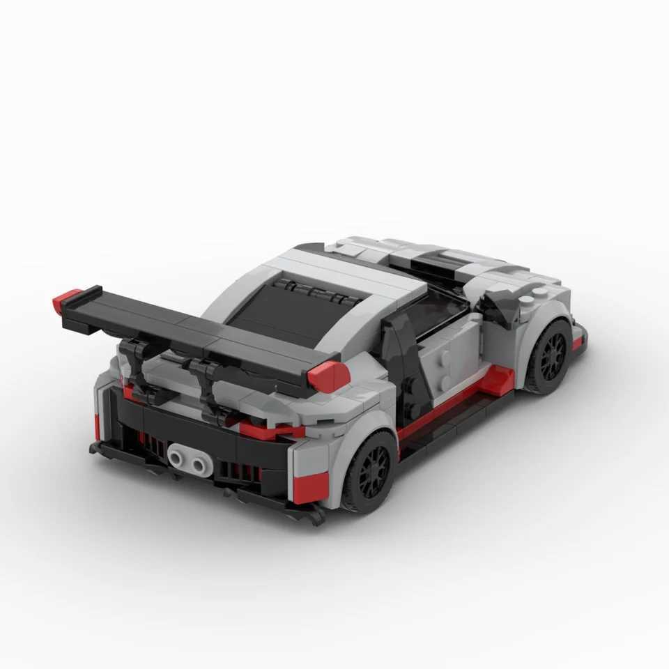 MOC-69755 R8 GT racing sports car Vehicle Racer Building Blocks Brick Creative Garage Toys for Boys J251129