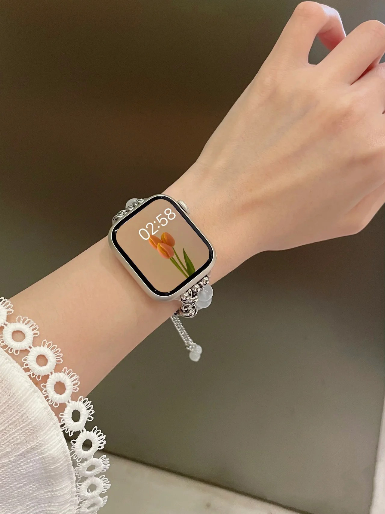 Cat Eye Stone Crystal Bracelet Strap for Applewatch Smart Accessories Ladies' fashion jewelry accessories