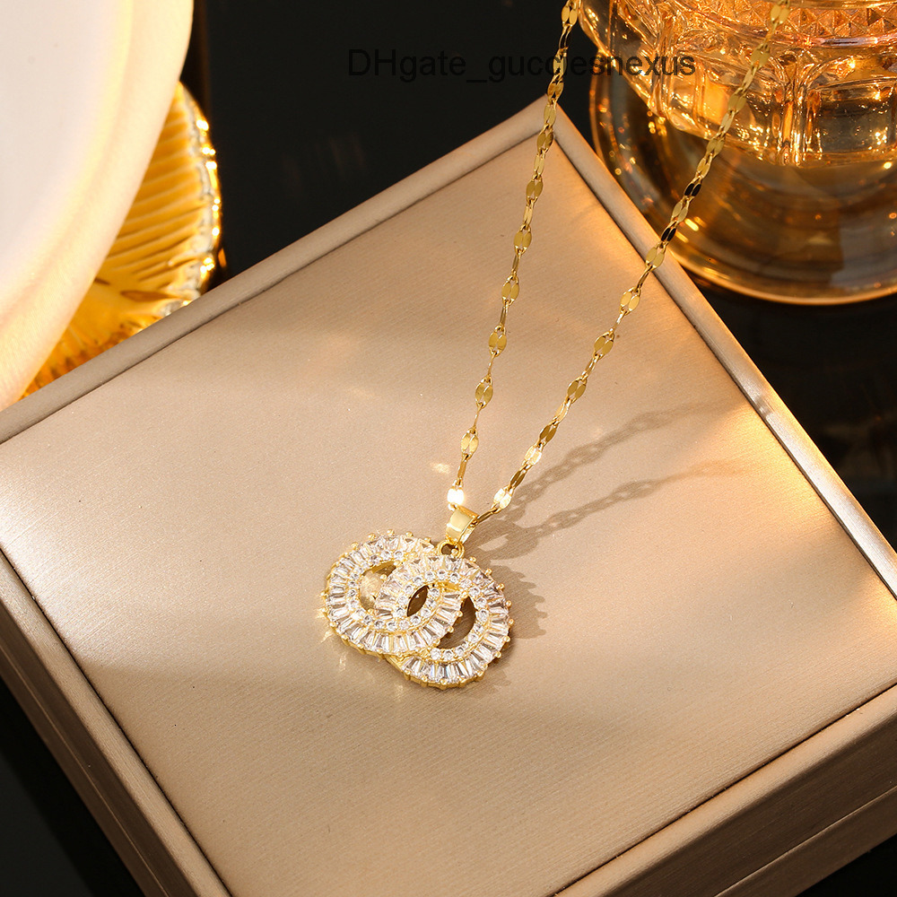 channelism Chennel ccity Retro Gold Plated Necklaces Jewlery Designer For Women Fashional Pendant Necklace Wedding Party Gift YQP3