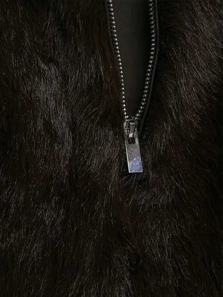 NLZGMSJ Faux Fur Vest Top Women Fashion Turtleneck Fluffy Vests Coat 2025 Winter Female Elegant Sleeveless Waistcoat OuterwearT251129