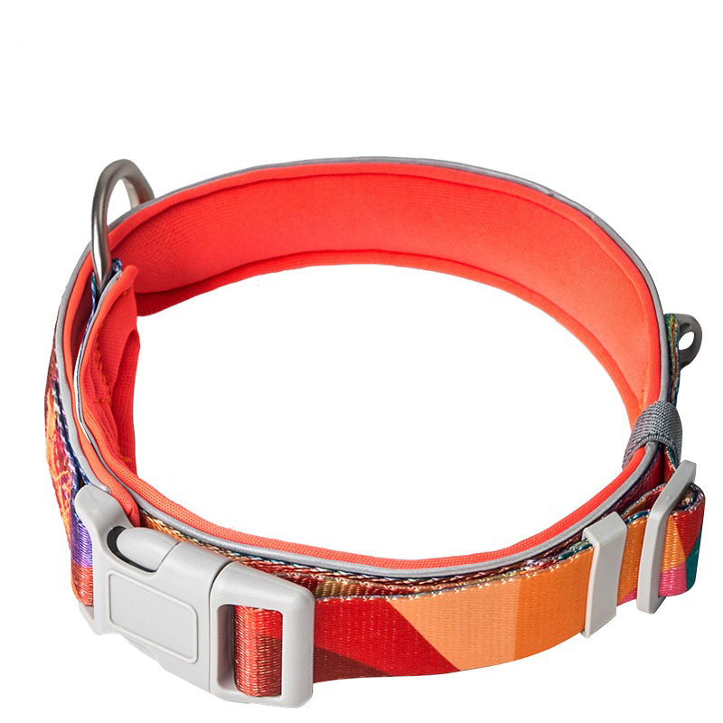 Factory Custom & Free Designer Nylon/polyester Pet Collar | Comfortable Neoprene Material Adjustable Pet Dog Collar | Comfortable Safety Collar