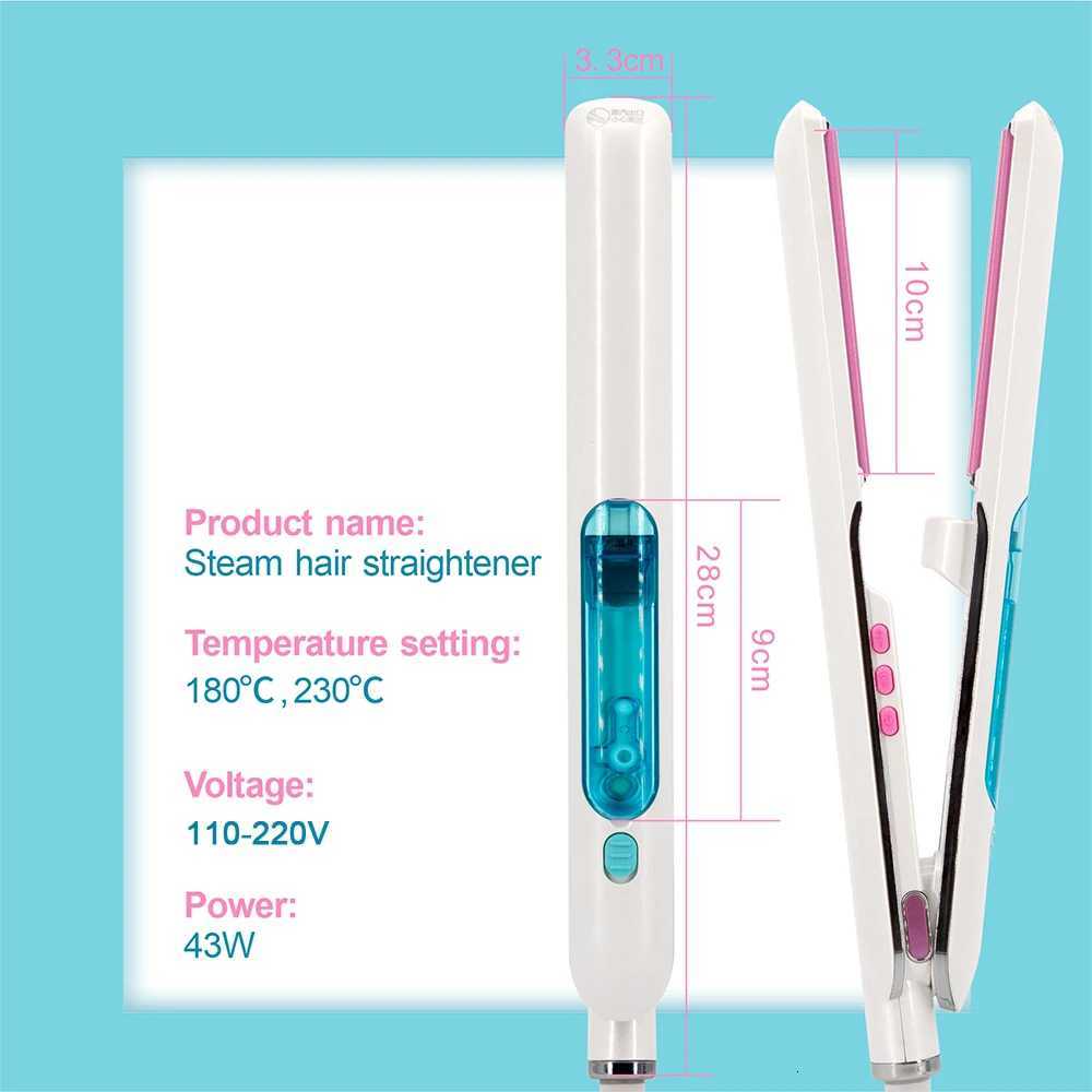 Steam Hair Straightener Professional Ceramic Coating Plate Vapor Hair Flat Iron 230 Straightening Iron 1 InchT251129