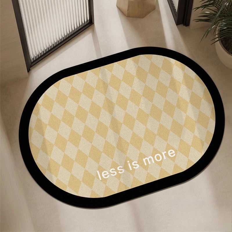 line wind bathro floor mat diat d absorbent mat door mat non-slip quick-drying mat bathro door H251129