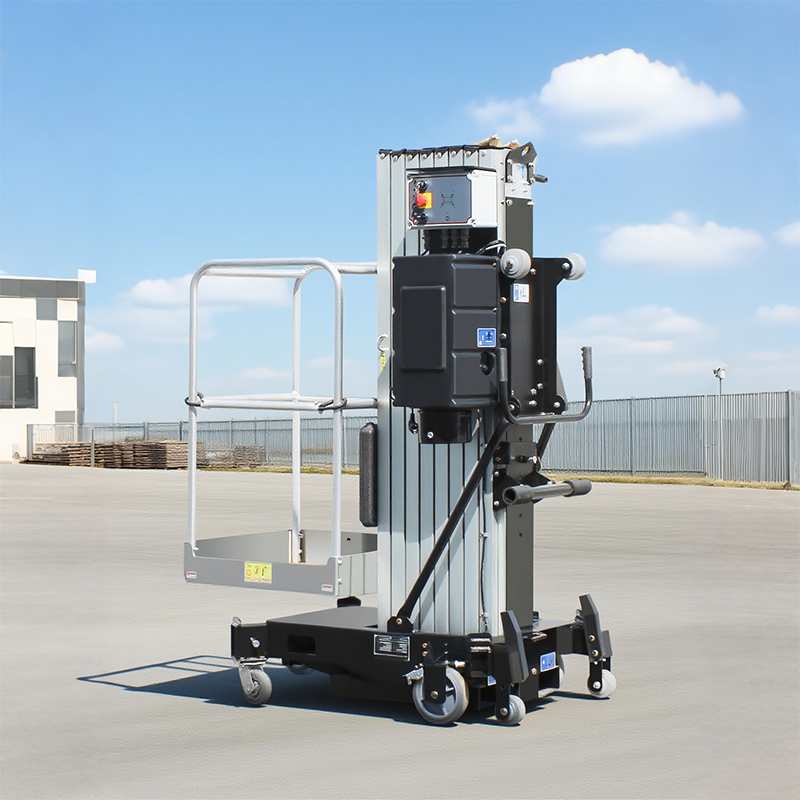 10m Hydraulic Ladder Lift Mobile Electric Lift Single/double Mast Aluminum Lift Ladder for Sale