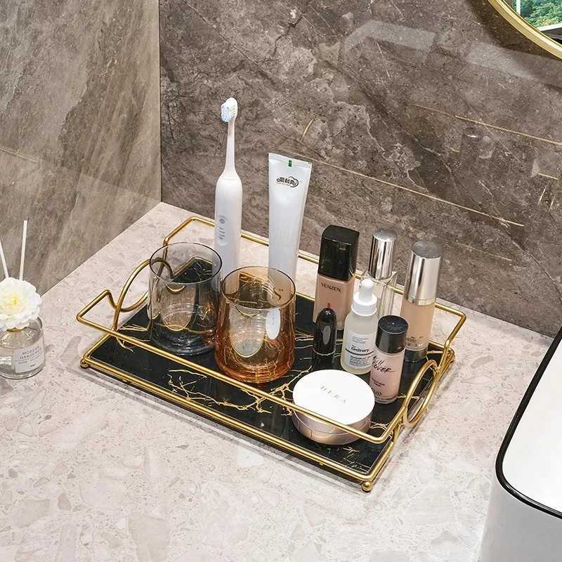 Square Storage Tray Home Living Room Coffee Table Tea Cup Storage Plate Glass Tray Aromatherapy Organizer Tray Home Decor Y251129
