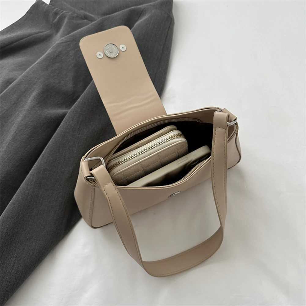 Shoulder Bag for Women Leather Black Hobo Handbags Y2K Purses Clutch Bag Retro Underarm Purse XJ250610
