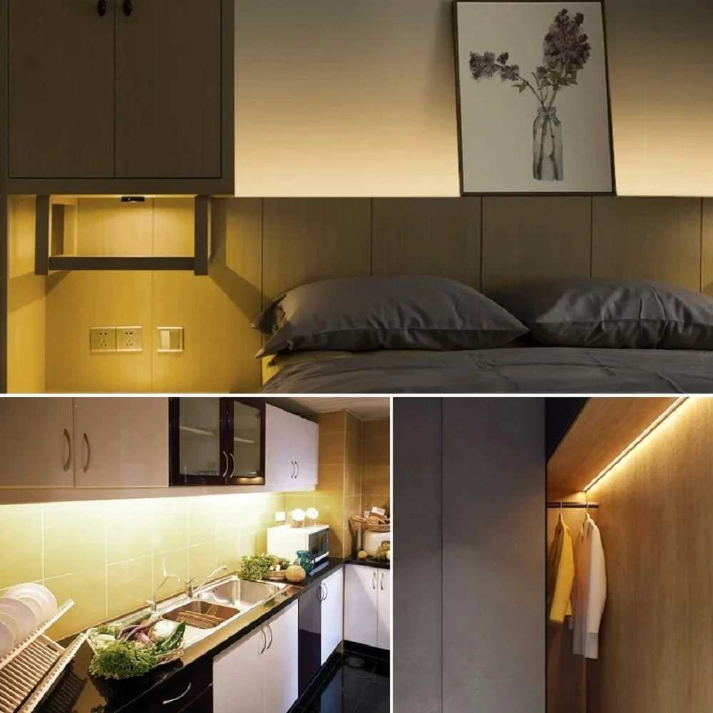 Smart USB Led Strip Light SMD2835 5V Motion Sensor Hand Scan ON OFF Control Backlight Tape for TV Kitchen Cabinet Wardrobe M251129