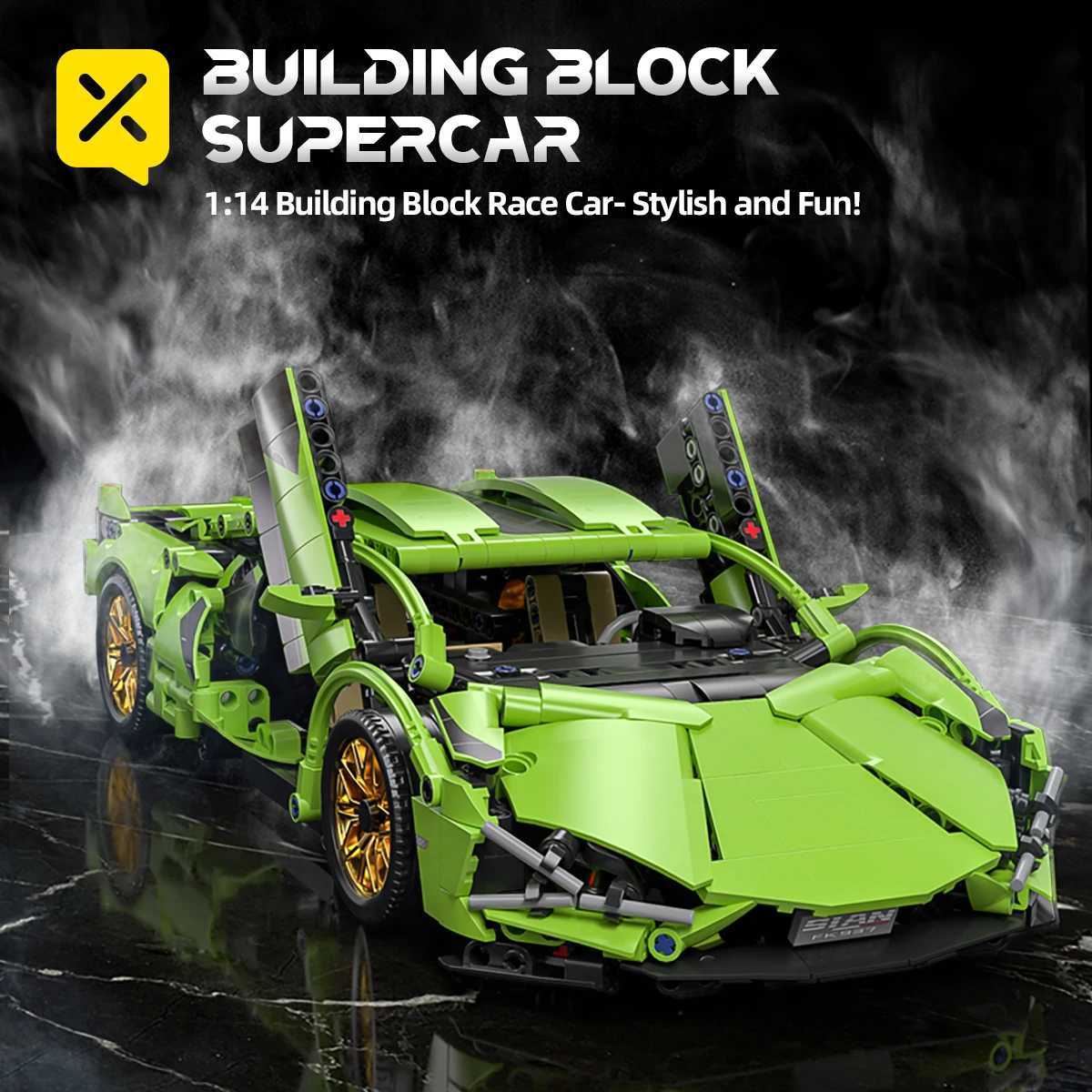 Toylinx 114 Technical Building Blocks Racing Car Model Collectible Car Construction Toys For Boy Desktop Decorations with Box J251129