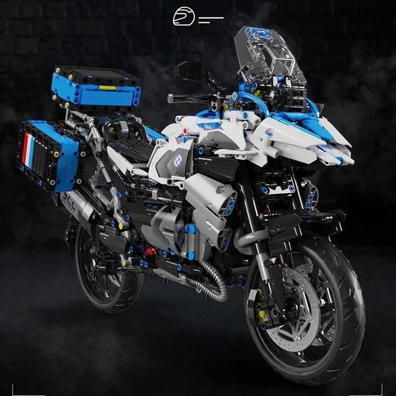 High Tech 15 Motorcycle City Sports Rapid Racing Motorbike Locomotive Moc Modular Brick Model Building Block Boy Gift Toy T4022 J251129