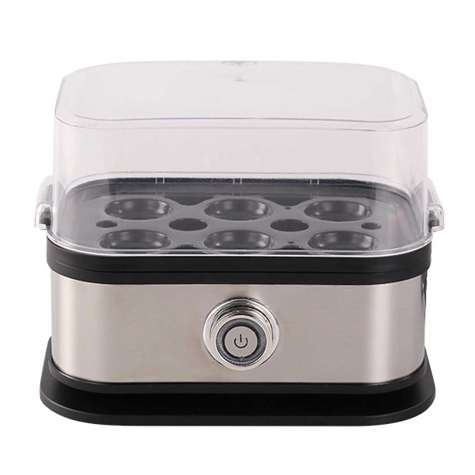 Eggs Boiler 200W Automatic Cooker 6 Eggs Capacity Electric Steamer Multi Functional Kitchen Space Saving Eggs Boiler Appliance C251129