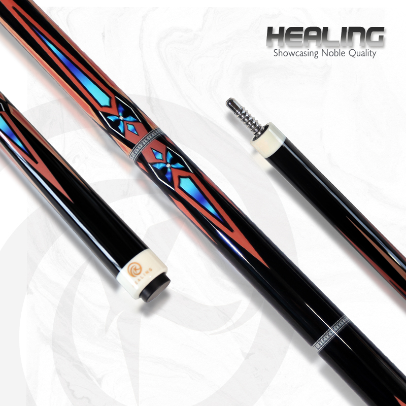 OKHEALING 14 mm Hard Tip Jump Cue 58in Billard Pool Cue Carbon Fiber Black-Tech Carbon Taco De Billar Pool Profesional, Weight Adjustable Design