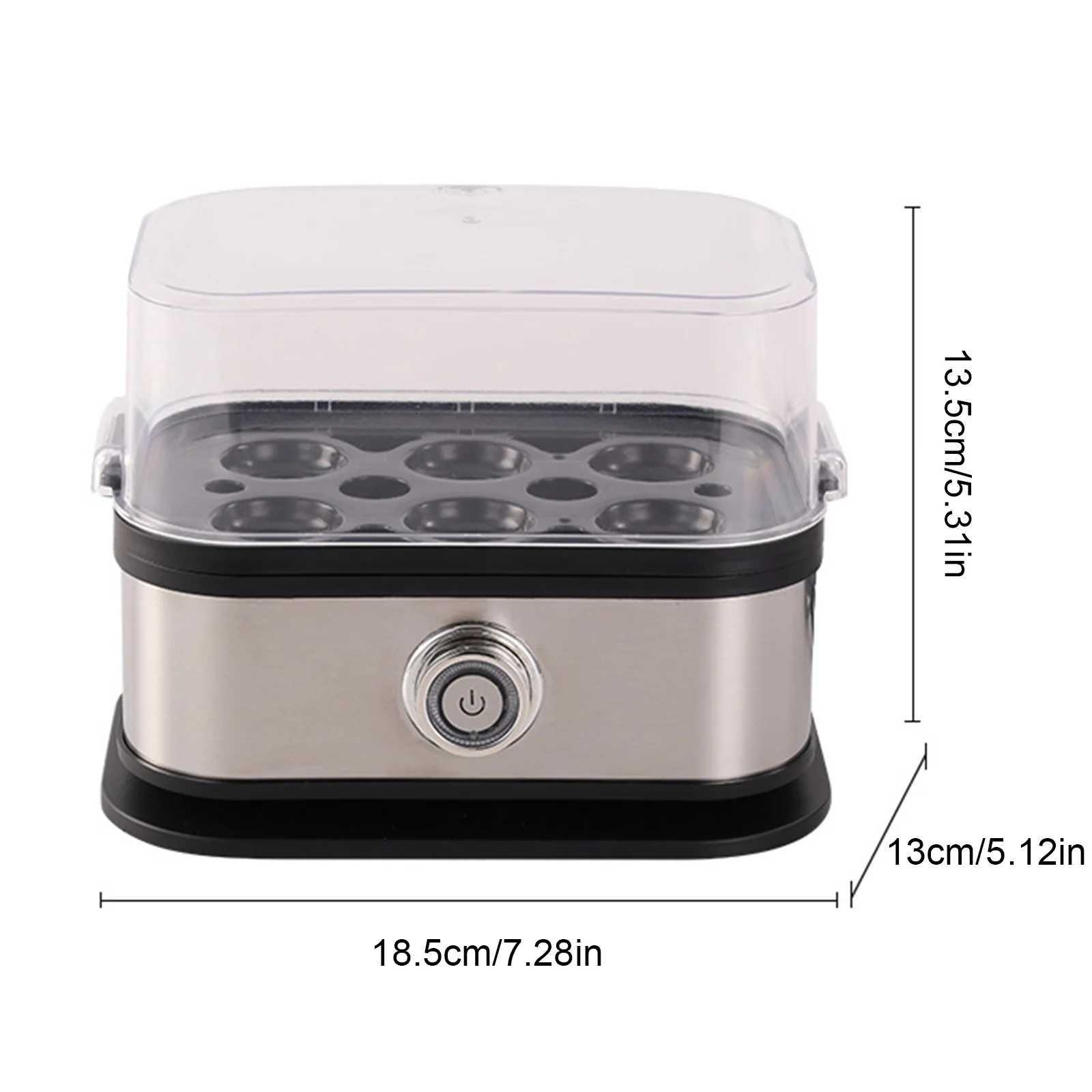 Eggs Boiler 200W Automatic Cooker 6 Eggs Capacity Electric Steamer Multi Functional Kitchen Space Saving Eggs Boiler Appliance C251129