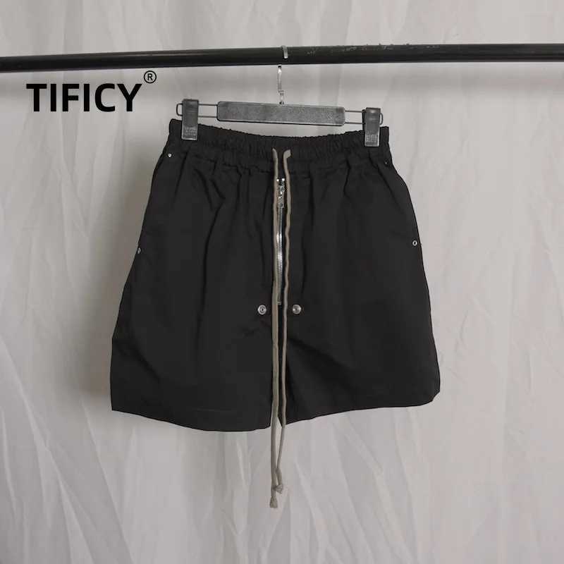 high street New Dark RO Classic Fashion Dark Shorts Woven Workwear Four Leg Split Zipper Mens Beach Casual Shorts M251129