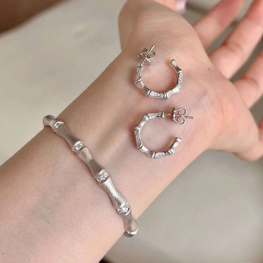 Zhi "Zhu" Changle New Chinese Brushed Knot Set, Italian Medieval Light Bamboo Ring, Earnail Bracelet