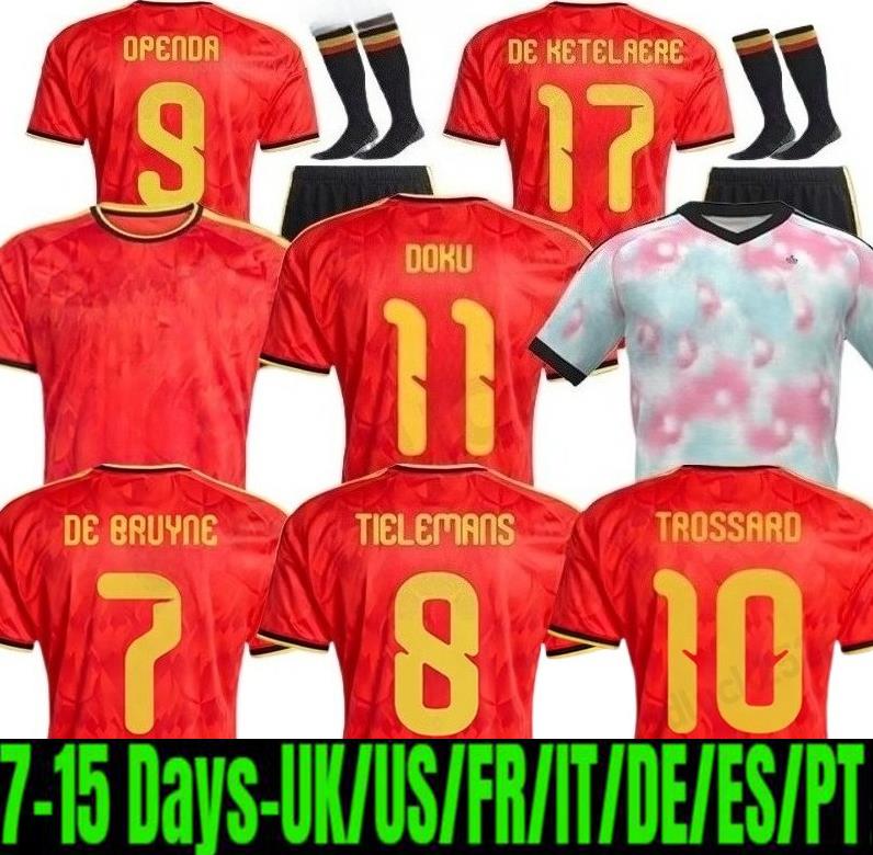 New 2026 belgium DE BRUYNE soccer jerseys 26 27 WITSEL TROSSARD Doku Openda Onana football shirts men kids kits home away fans player version R.
