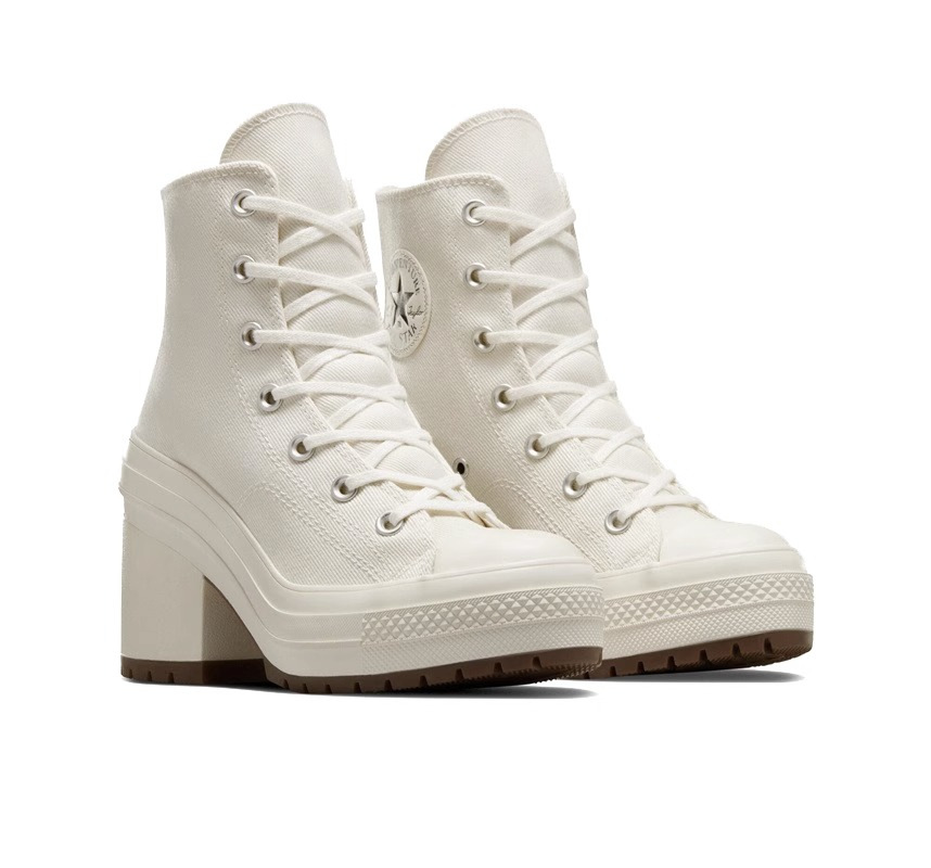 Designer Retro Chunky Heel Women's Canvas Shoes 2025 Summer Vintage Breathable High Heels Fashion Casual Sneakers Free Shipping