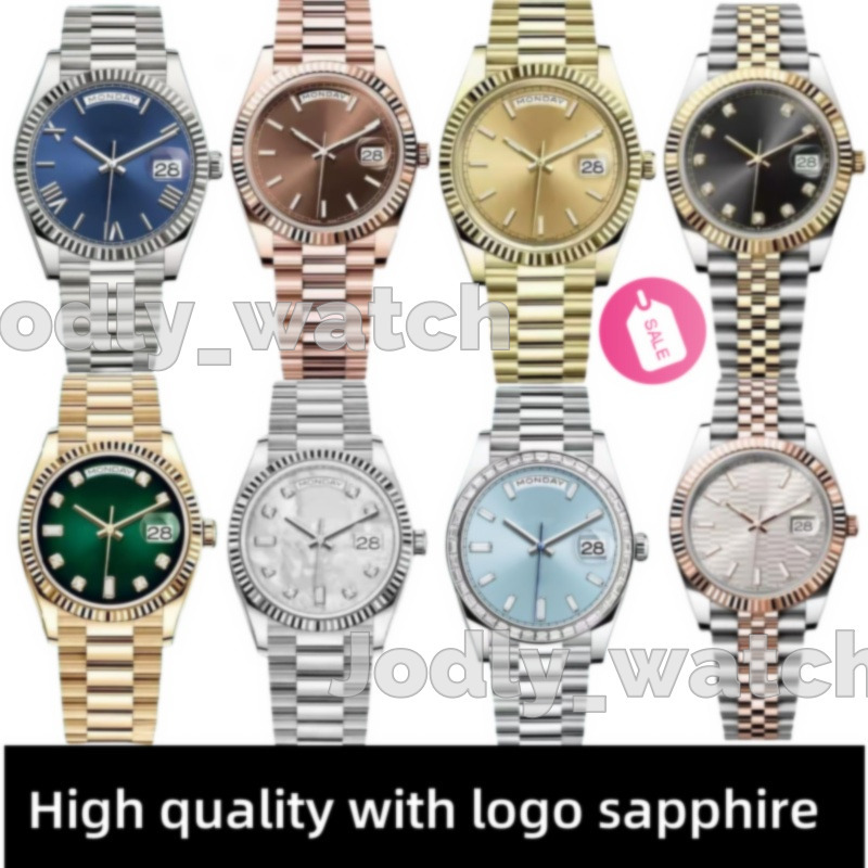 High Quality Watch Mens Day Date Rose Gold Automatic Watch 36/41Mm Watch Man Quartz Watch Sapphire Designer Watch Couples 28/31Mm Vintage Watch 078