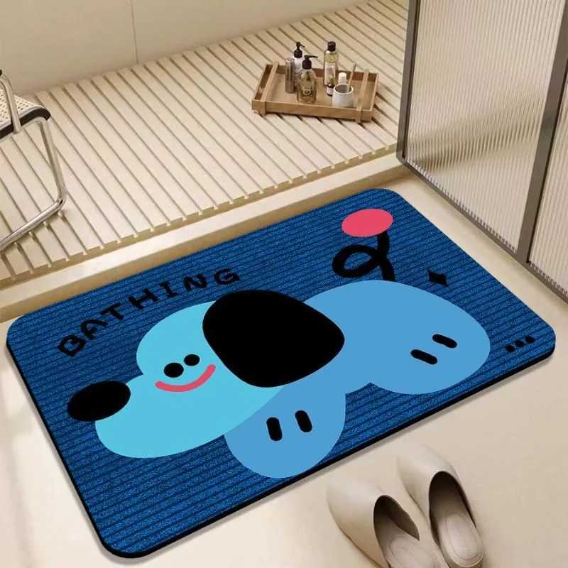 Diat d floor mat second dry non-slip bathro door floor mat household toilet quick-drying bathro suction mat H251129