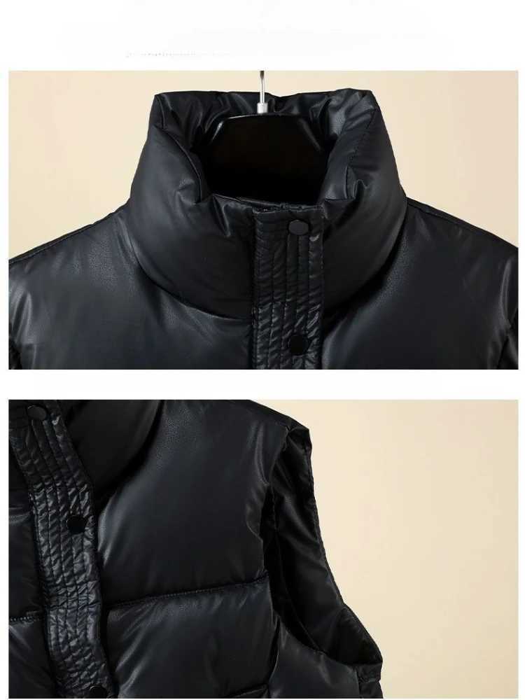 2025New Women Autumn Winter Down Cotton Vest short Fashion Stand-up Collar Cotton Vest With Everything On The Shoulder CoatT251129