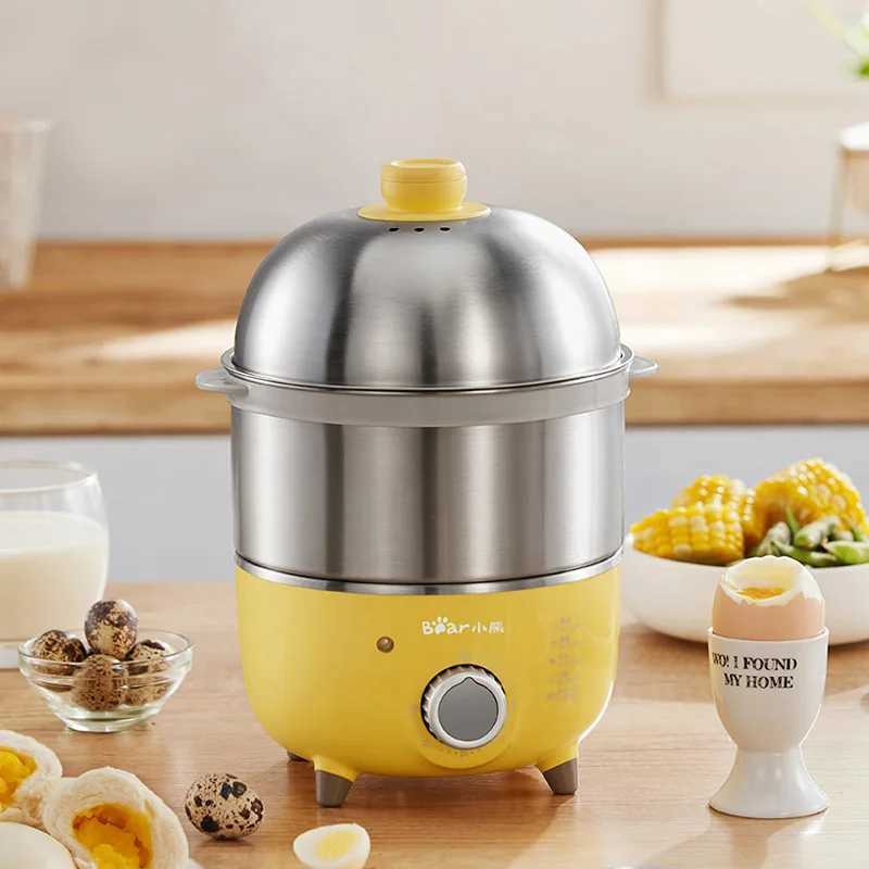 360W Electric Egg Cooker Breakfast Machine Food Steamer Egg Boiler Multicooker Egg Custard Steaming Cooker with Timer 220V C251129