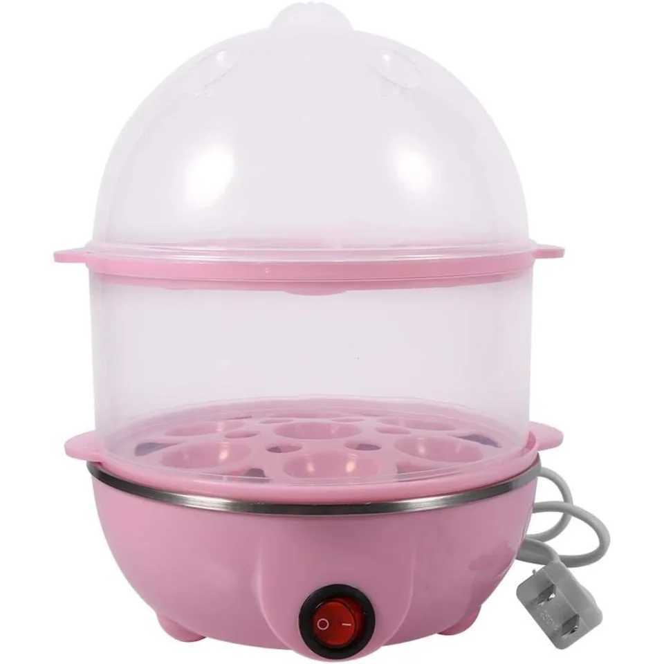 Egg CookerMulti-functional Double-Layer Egg-Maker PoacherQuickly Makes 14 Eggsfor Hard Boiled Eggs Poached Eggs Omelets C251129