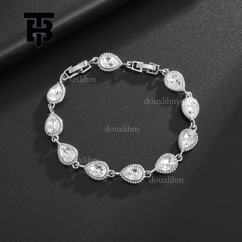 TB BHULAMTE Designer Luxury Women's Simple Bracelet European And American Fashion Trend Inlaid Rainbow Gemstone Bracelet High End Jewelry Gift